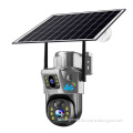 4G Solar PTZ Camera with Dual Lenses - V380 4MP CCTV Security Camera
